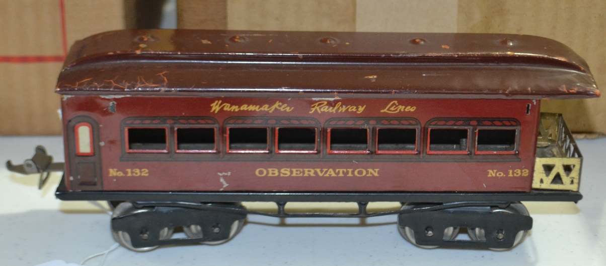 1924 - first Ives 0 gauge Observation Cars